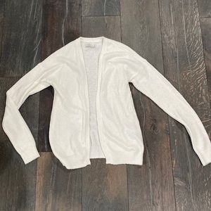 Abercrombie & Fitch white sweater cardigan size small